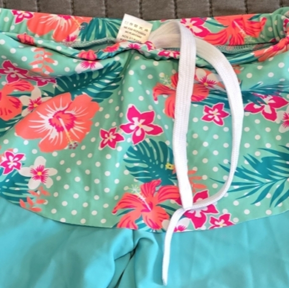 🆕️TFJH E Girls Long Sleeve Swimsuits Skirt 2-Pieces Rash Guard Set Size 4T - Picture 4 of 4